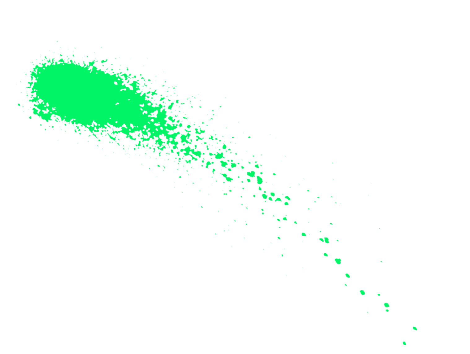 green paint